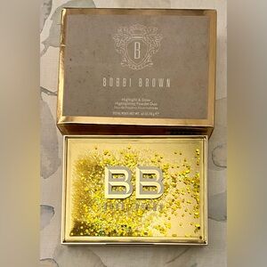 Bobbi Brown highlight & glow highlighting powdered duo bare glow & opal glow